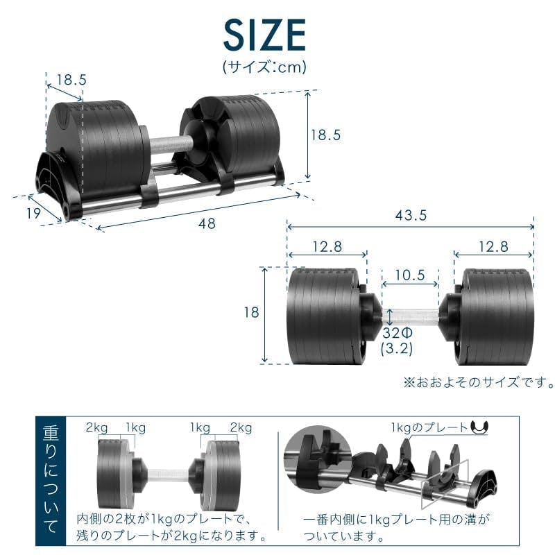 フレックスベル 36kg 2kg刻み オールブラック 2個 FLEXBELL NUOBELL