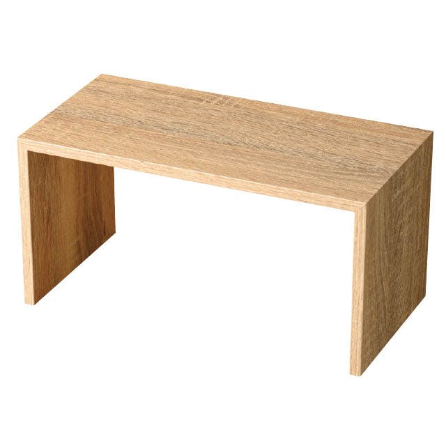 ヘッズ 販促－什器 W300×D150×H150mm コの字ラックM／ナチュラル-1(2個