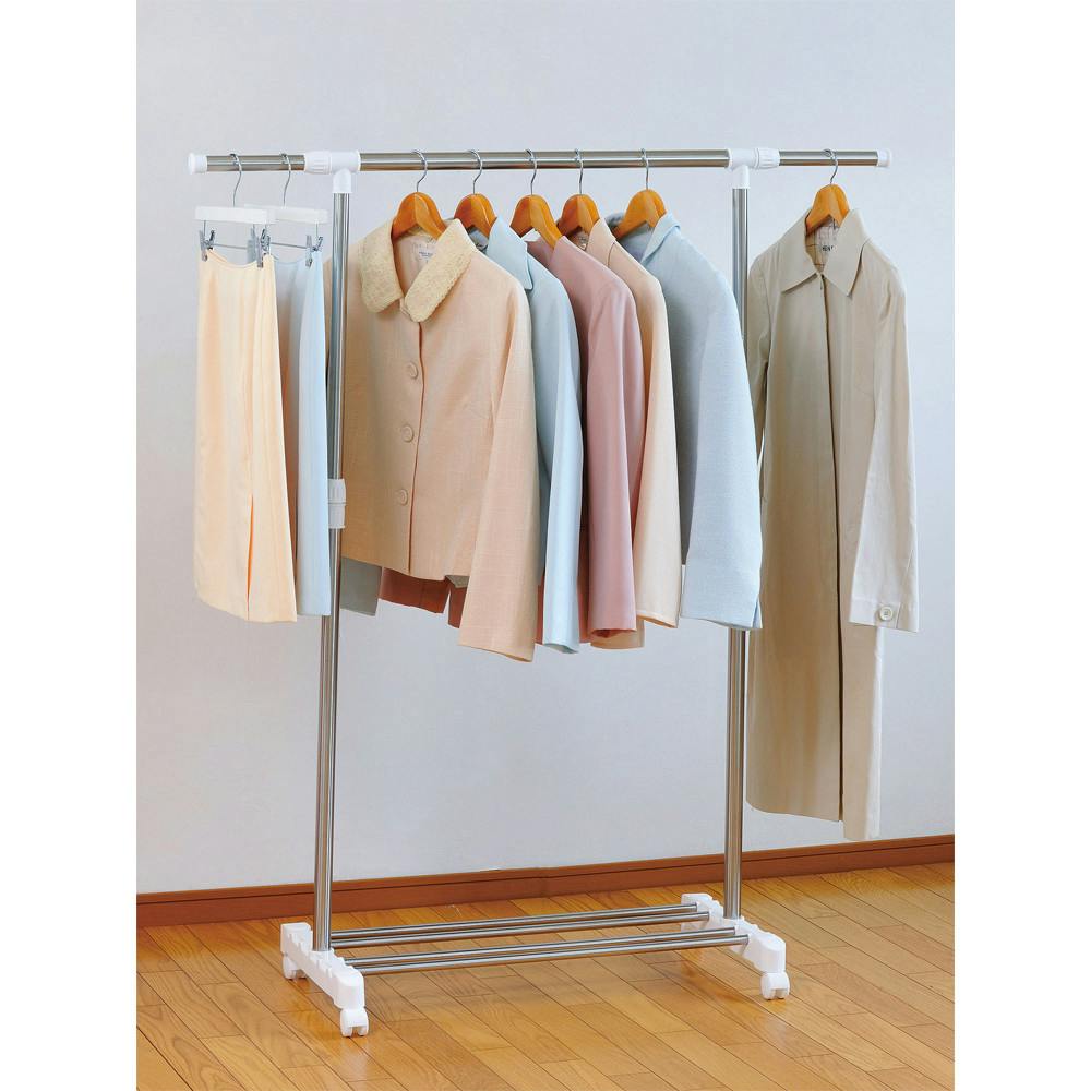 マイラック 室内用シンプルハンガー（太パイプ）（MM-9639） シャツ