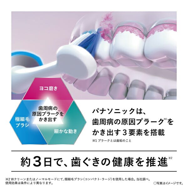 音波振動ハブラシ 電動歯ブラシ ドルツ 最上位モデル シルバー