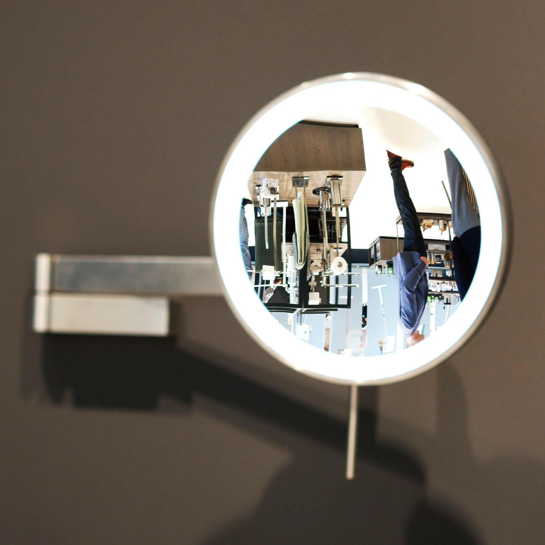 LED コスメティックミラー｜ZACK 40582 LINEA ウォールミラー メイク