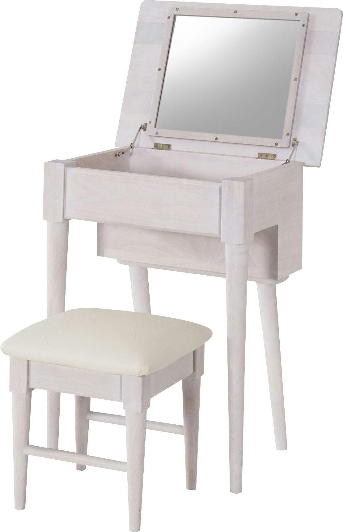 東谷 Room Essence ドレッサースツールセット ホワイト Size：58×44×71