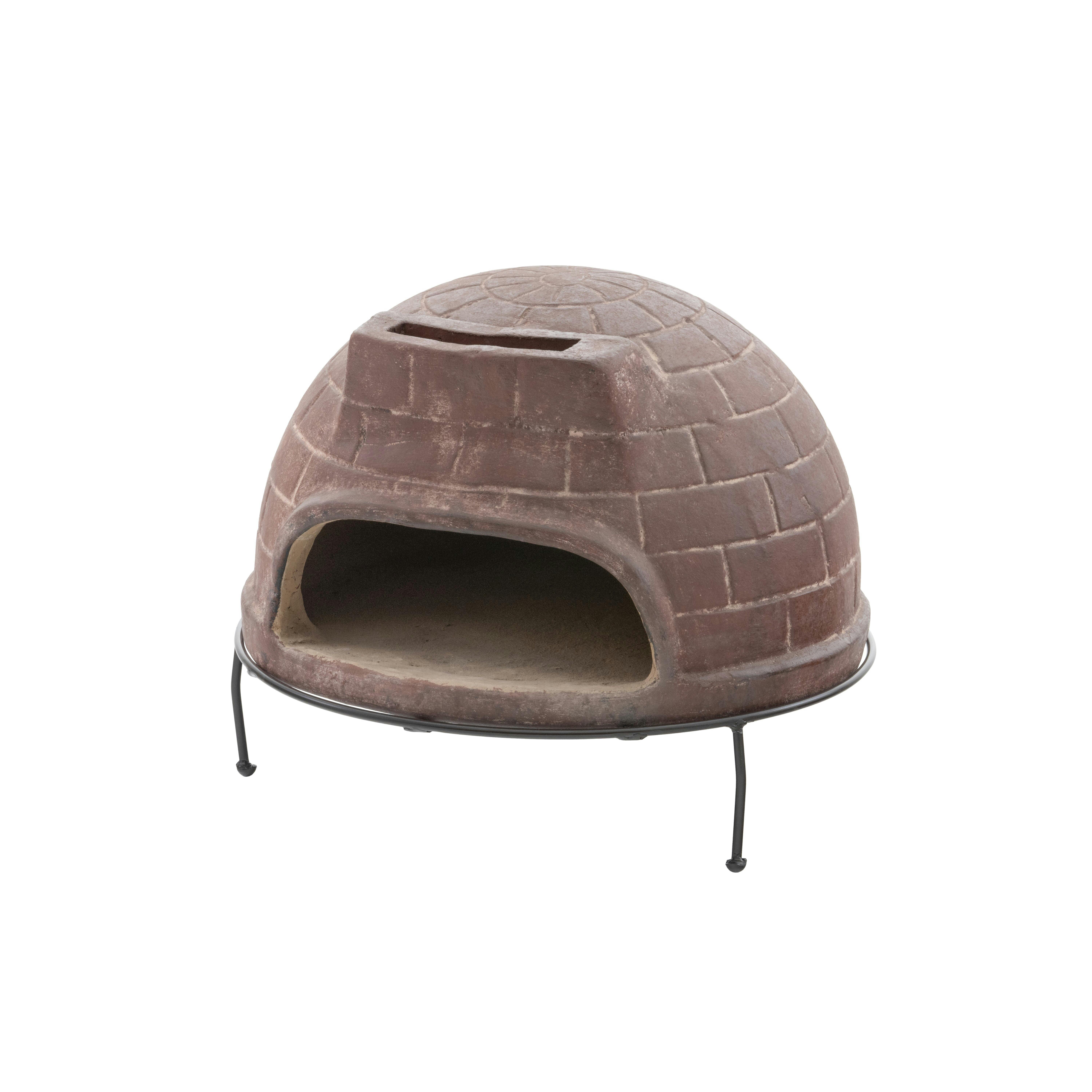 武田コーポレーション メキシコ製ピザ窯チムニー レッド 52×52×44