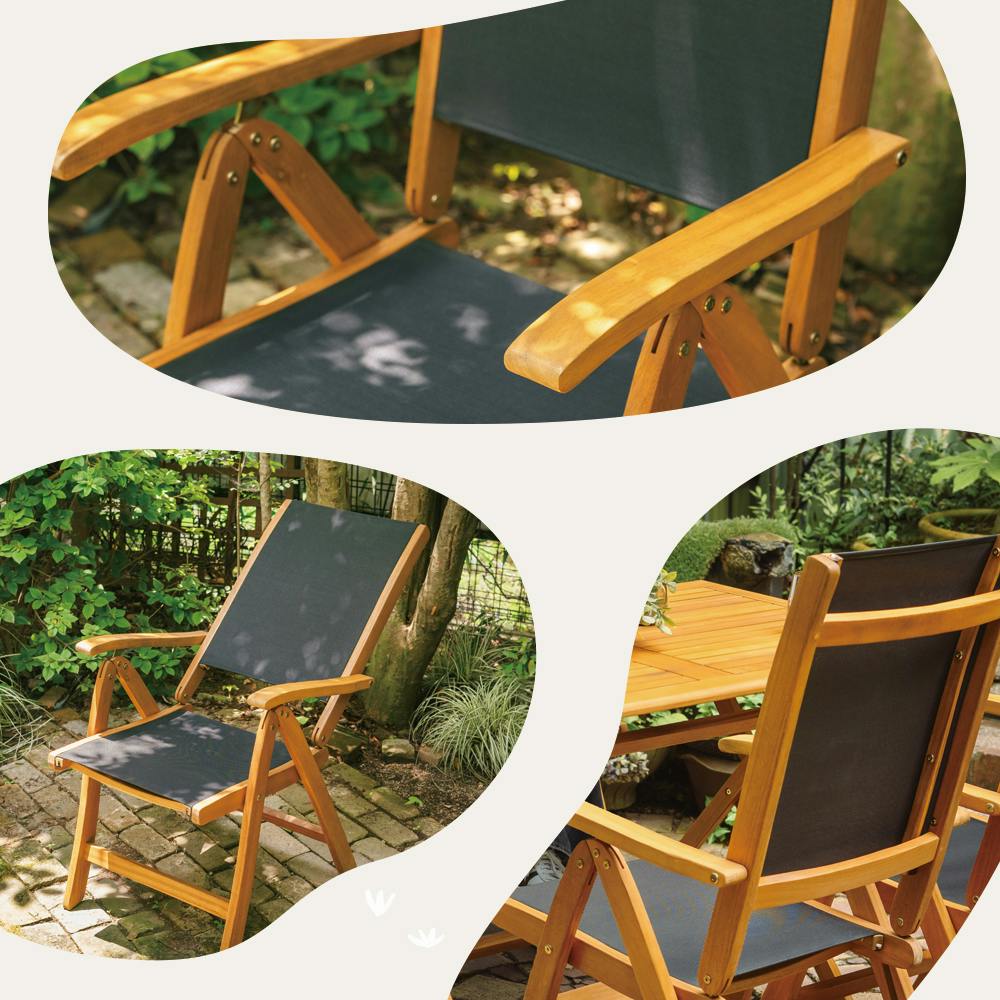 武田コーポレーション 木製リクライニングチェア ナチュラル 64×56