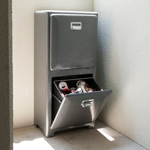 DULTON ダルトン トラッシュカン ダブルデッカー アイボリー/レッド