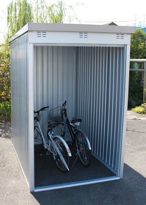 ダイマツ 多目的万能物置(シャッター付) DMG-11H メタリックホワイト