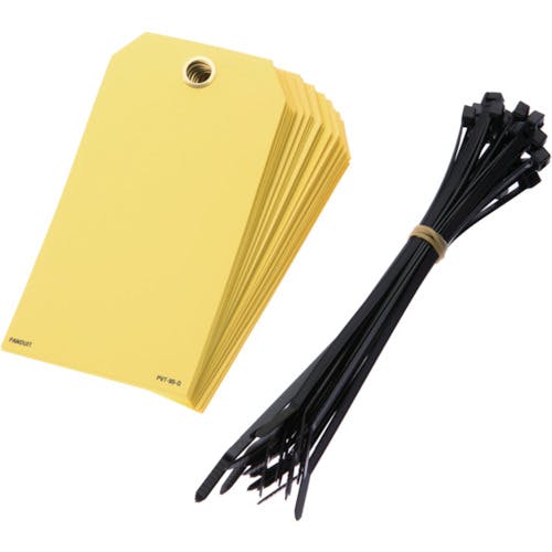 CAINZ-DASH】パンドウイットコーポレーション 書き込み用カラータグ 黄