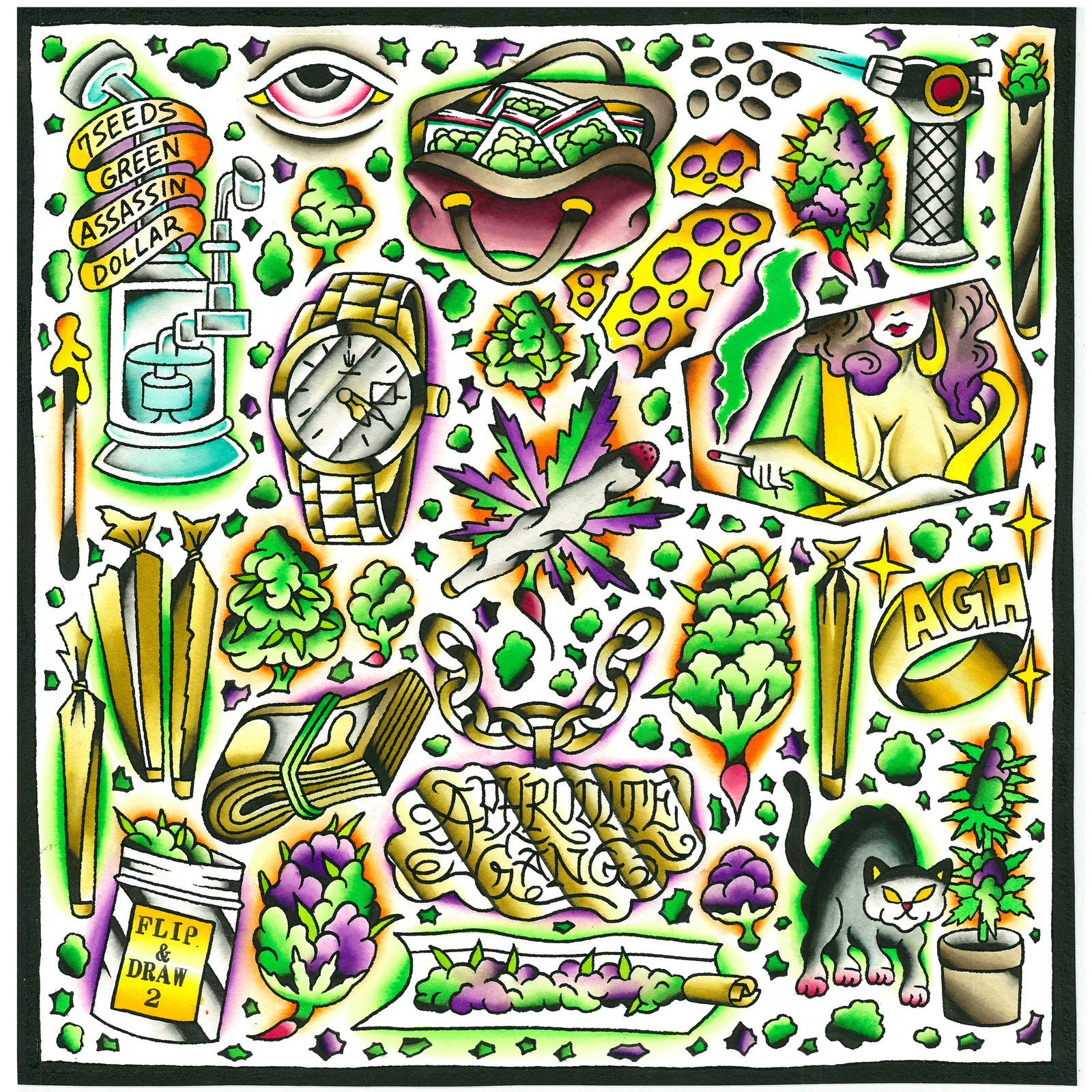 7SEEDS, GREEN ASSASSIN DOLLAR / FLIP & DRAW II - OTOTOY