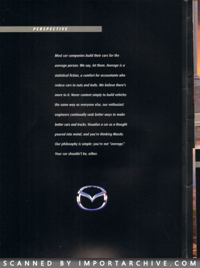 1998 Mazda Full Lineup Brochure (Late Version) - ImportArchive