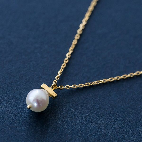 Sea Dew/square bar ロングペンダント -小さなバーがアクセントの一粒