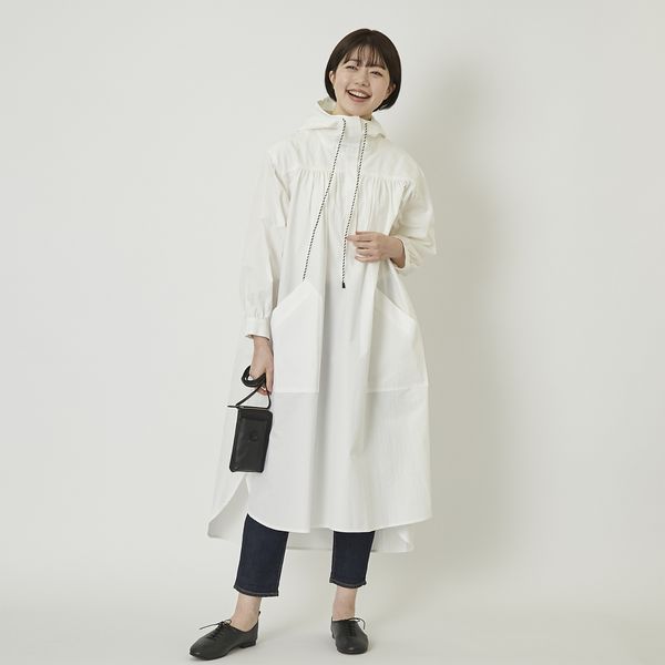 n.o.f.l/ポプリンパーカーワンピース -コーディネートに迷わない重ね着