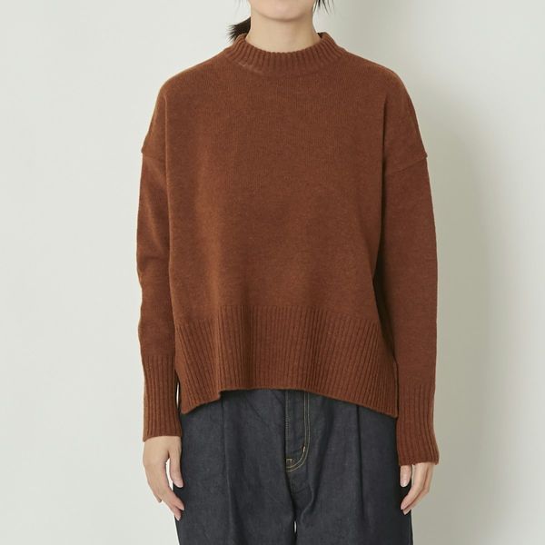 NARU/タスマニアラムウールハイネックニット -上質ウール100％の、軽く