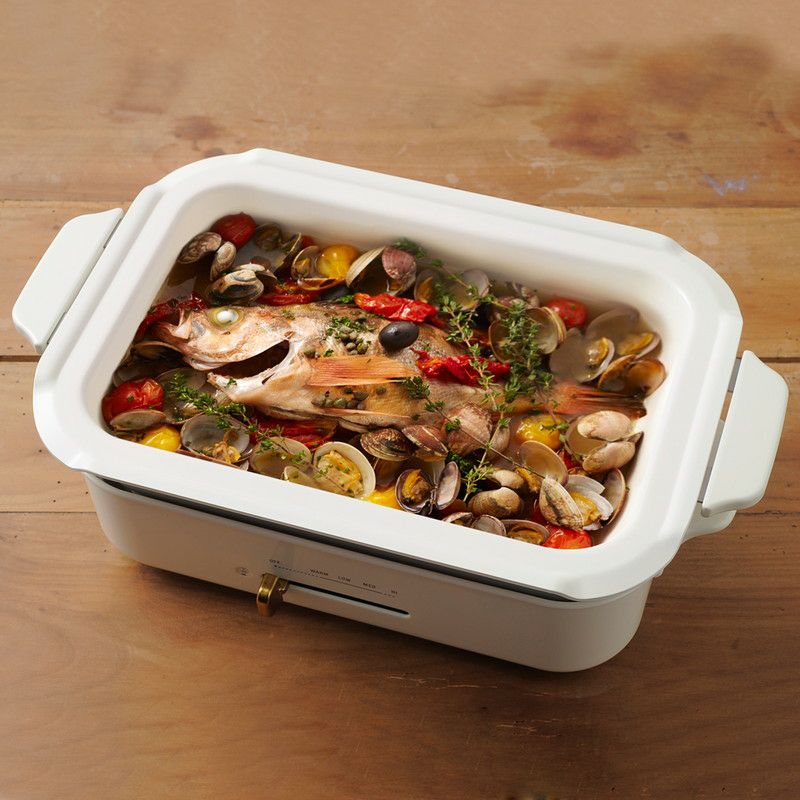 BRUNO］コンパクトホットプレート用セラミックコート鍋／ブルーノ