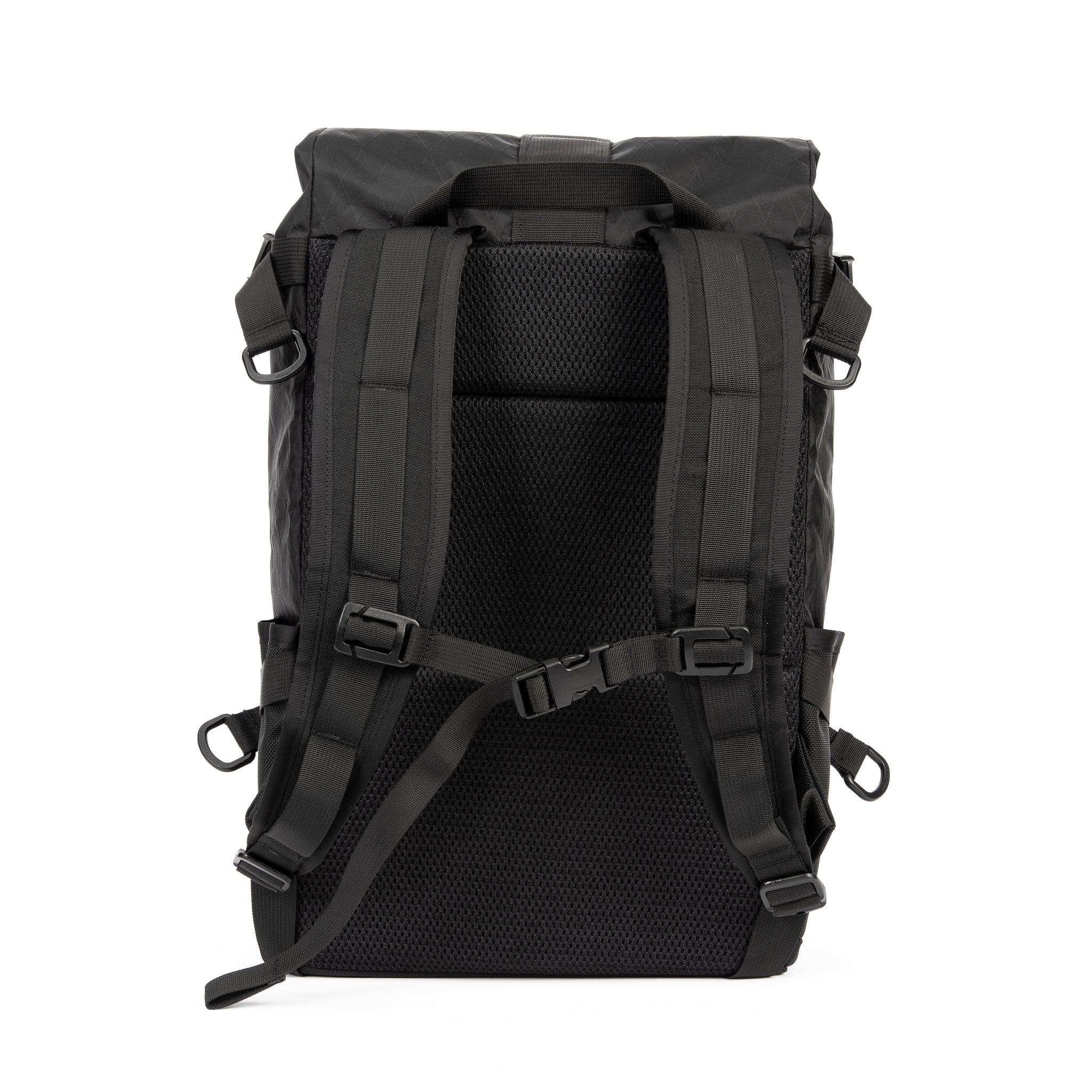 Default Mini 18L Waterproof roll-top Backpack: Blackout Patchwork