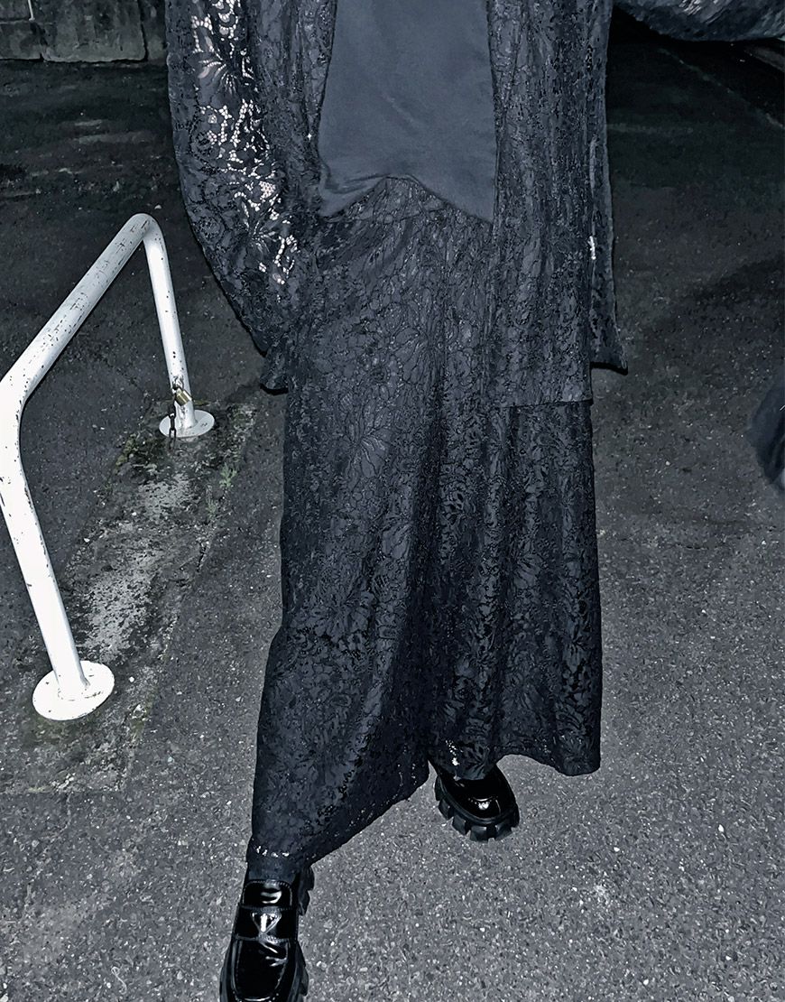 ililil【イルイルイル】レースワイドパンツ/全1色