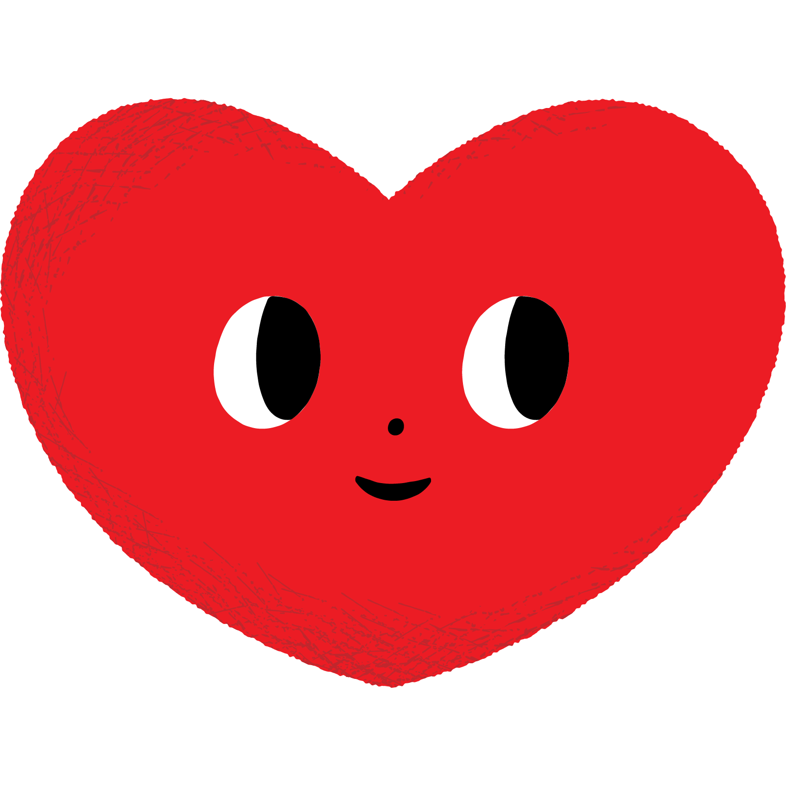 ハートちゃん（微笑み） ｜ 商用可・フリー素材｜イラスト素材倉庫