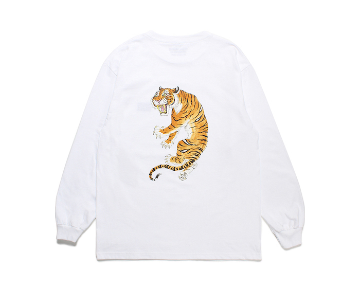 WACKO MARIA TIM LEHI ロングスリーブ ロンT 鬼 虎 白 WACKO MARIA