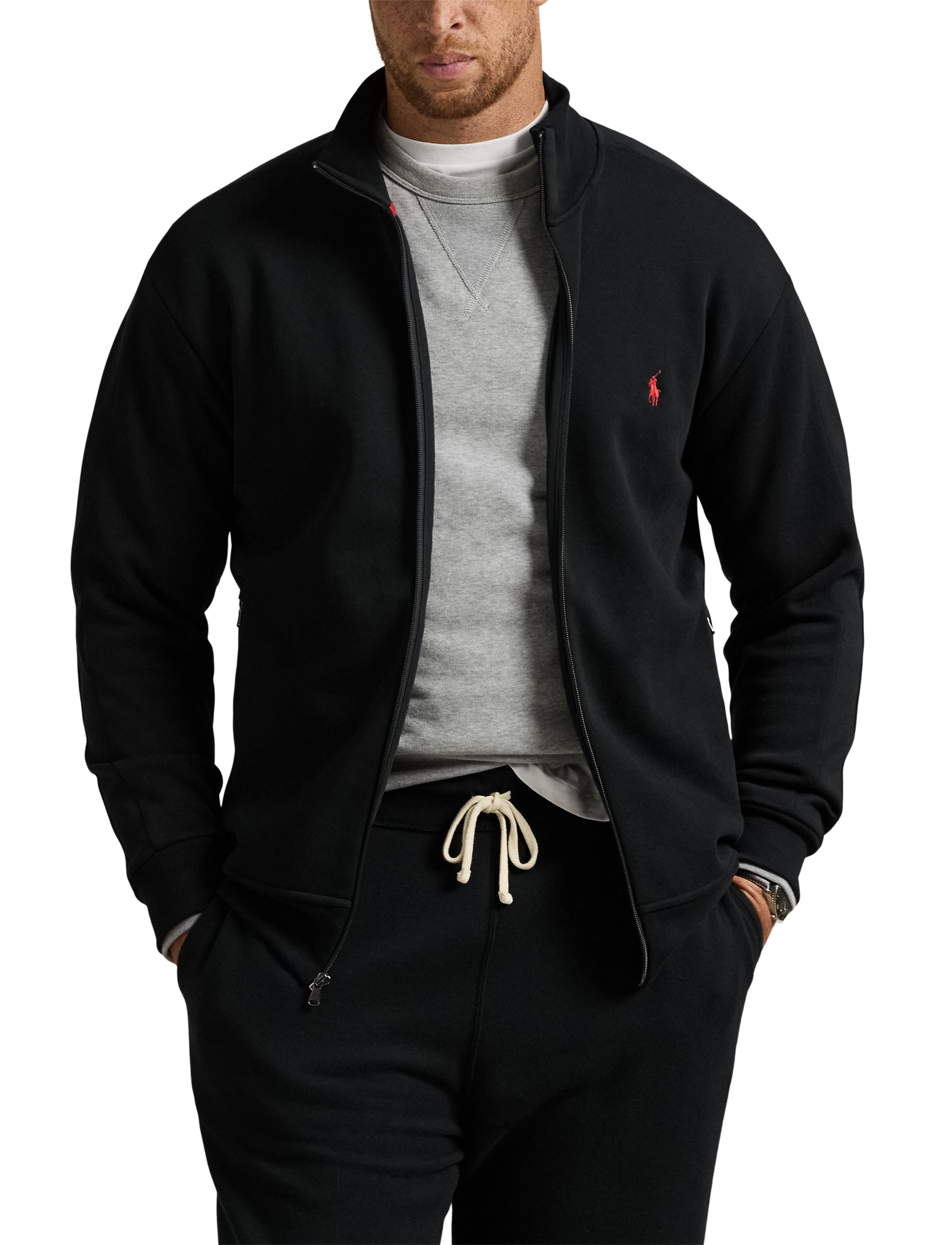 Polo Ralph Lauren Men's Big & Tall Double Knit Track Jacket