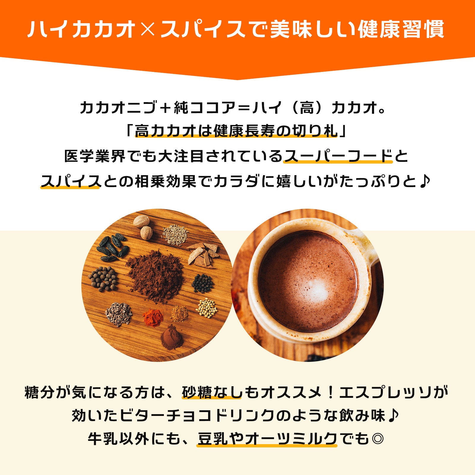the cocoa／ハイカカオとスパイスのココア｜商品ページ｜INSPICE公式