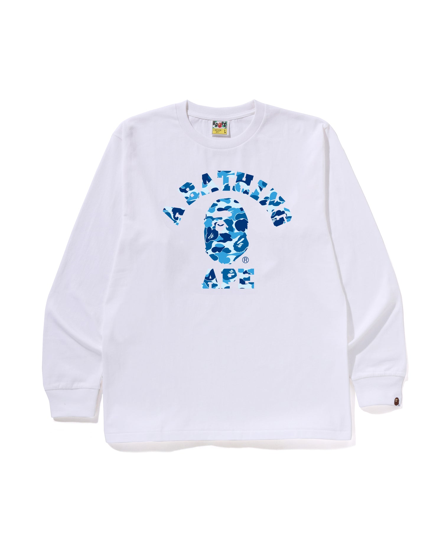 A BATHING APE® Abc Camo College Ls Tee | Bape official website