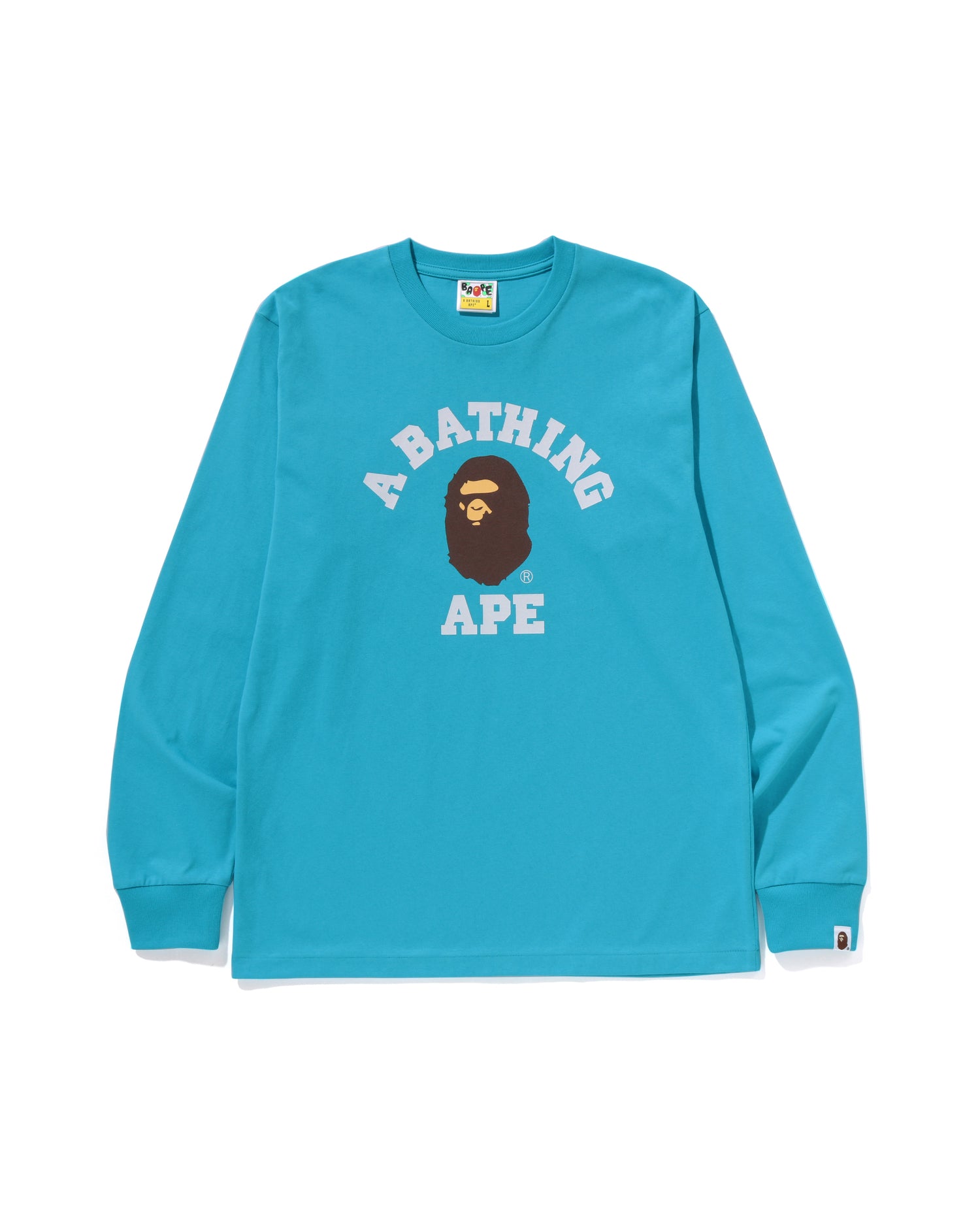 A BATHING APE® College Ls Tee | Bape official website – INT.BAPE.COM