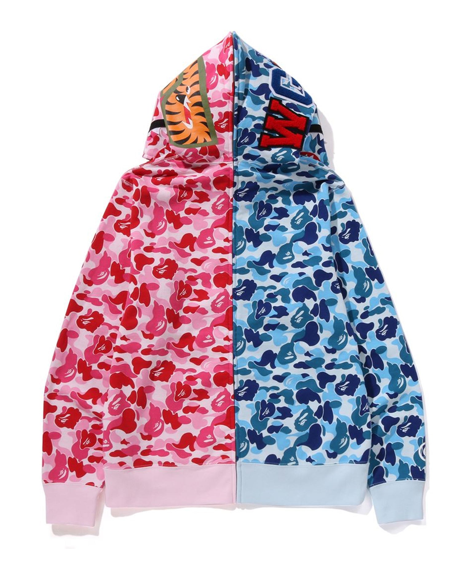 A BATHING APE® Abc Camo Separate Shark Full Zip Hoodie | Bape