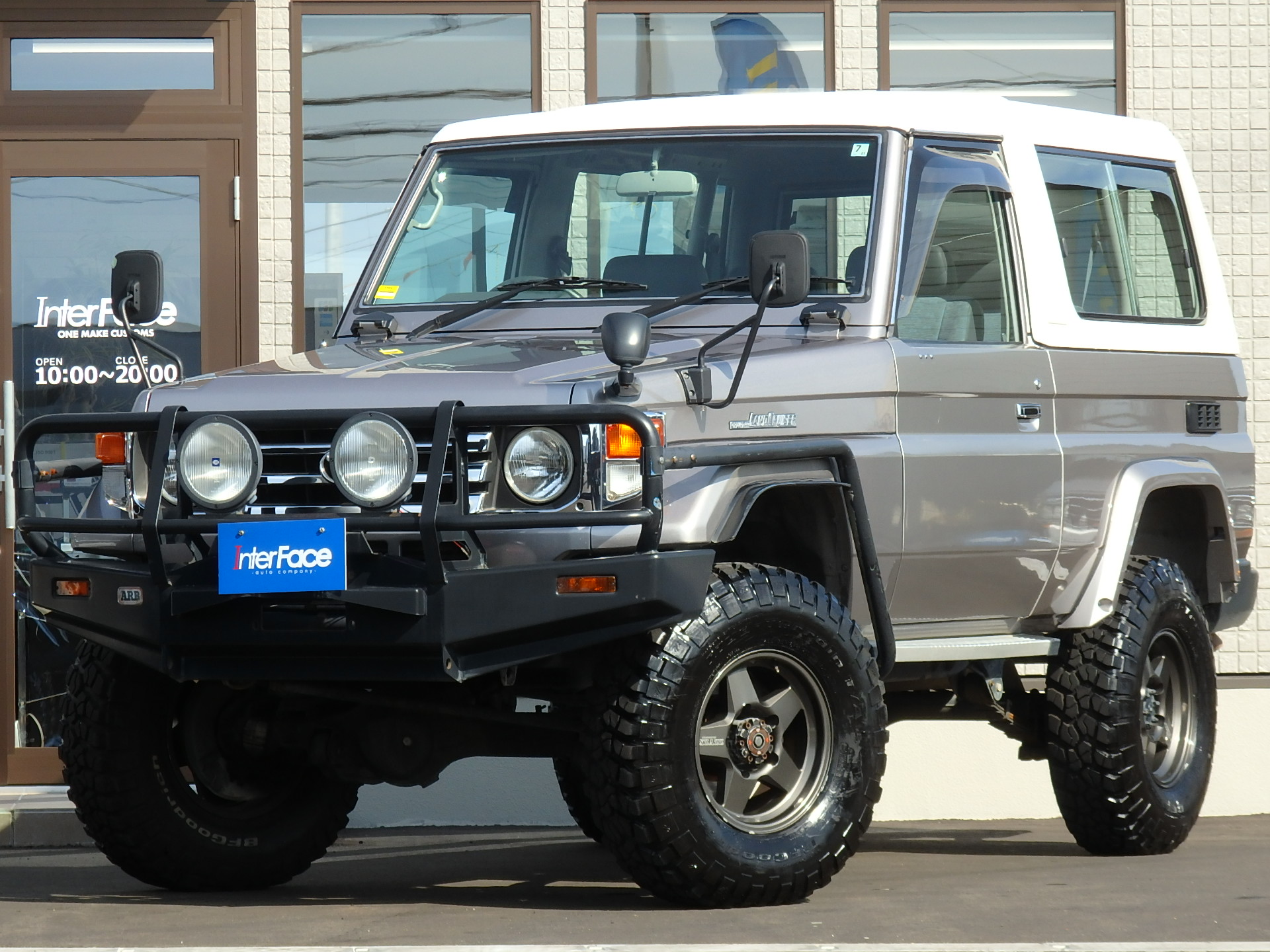 ランクル74最終型ZX FRPトップ☆OP前後デフロック付き