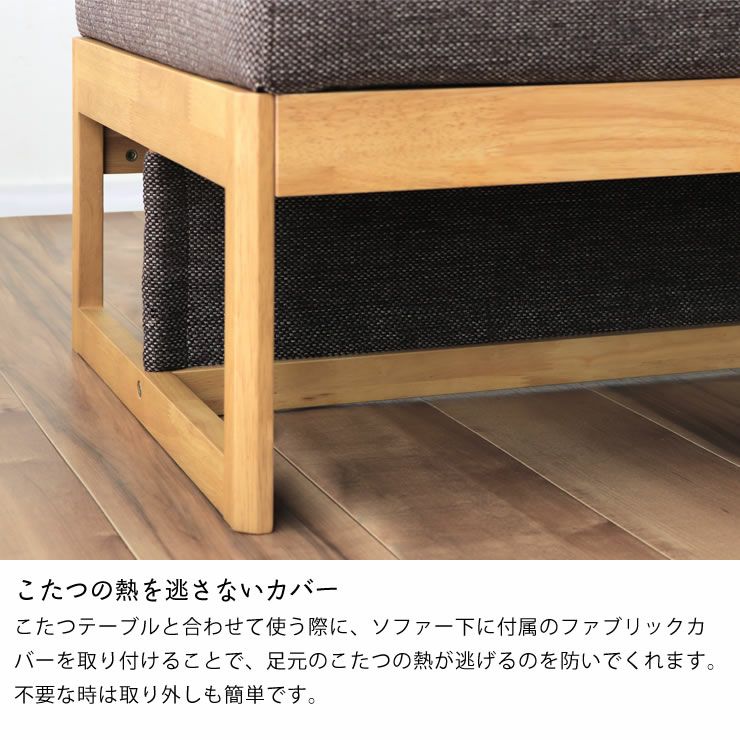 ゆったりくつろげるこたつ・ソファ 3点セット（ハ こたつセット