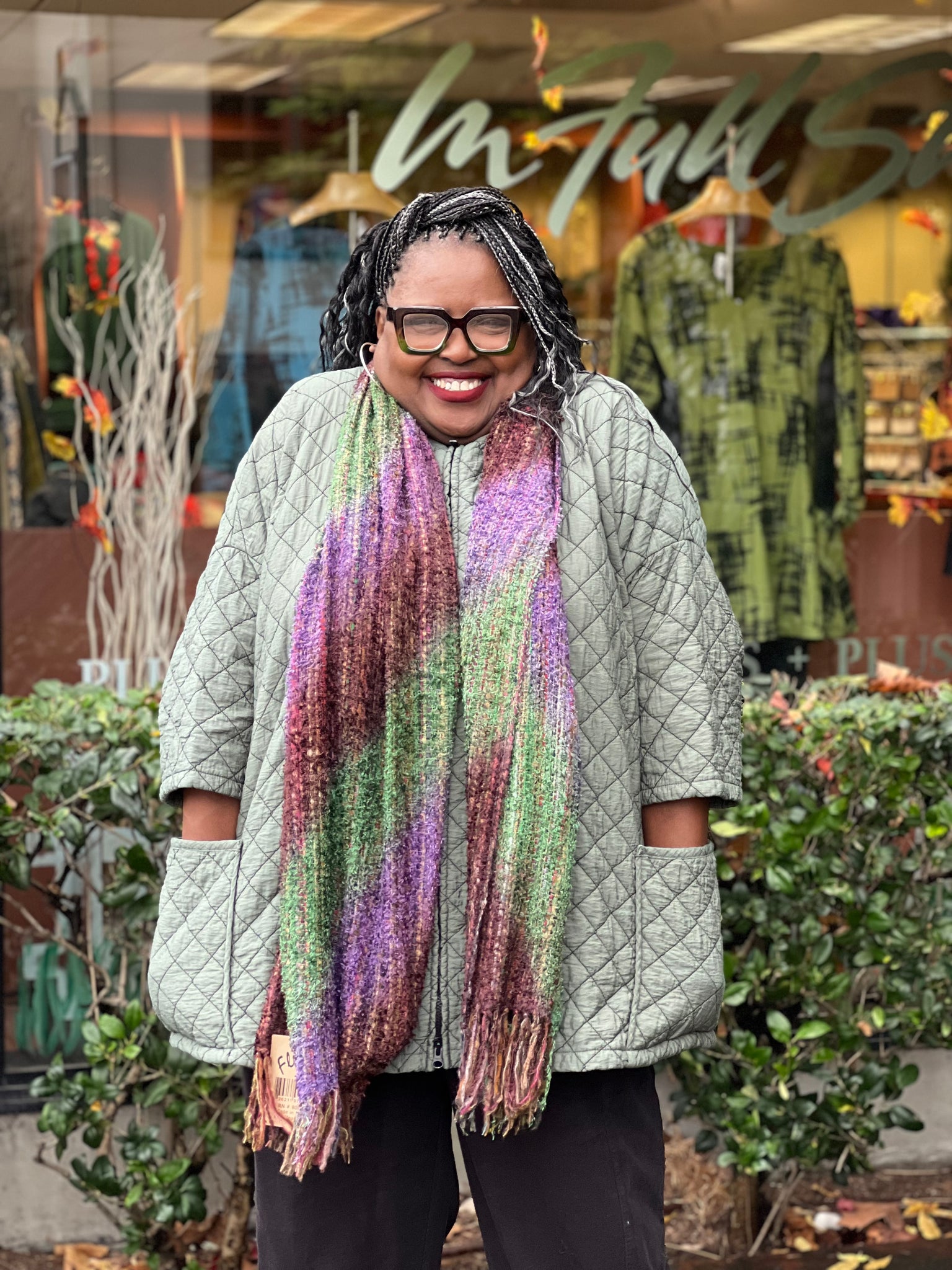 Cut Loose One Size Quilted Parachute Zip Coat-Myrtle – In Full Swing