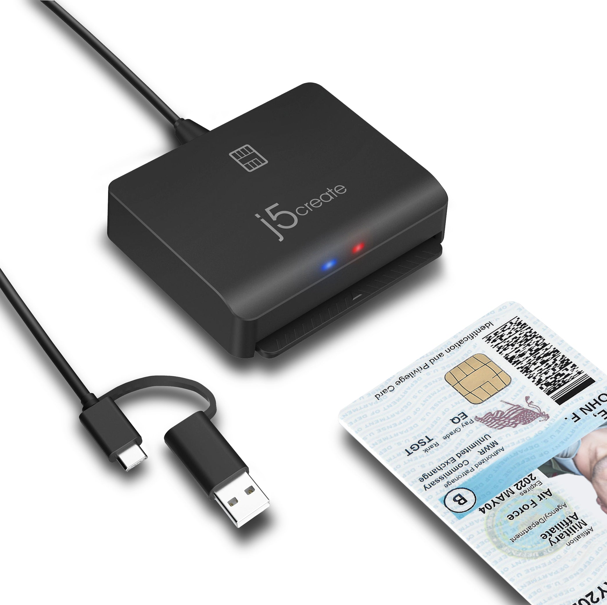 JUR260 USB™ Smart Card / CAC Reader – j5create International