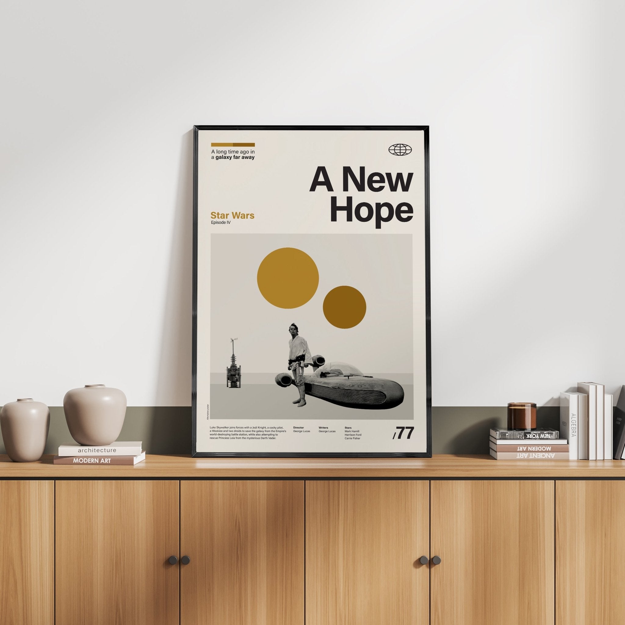 スター・ウォーズ エピソード4／新たなる希望」ミニマリストアート
