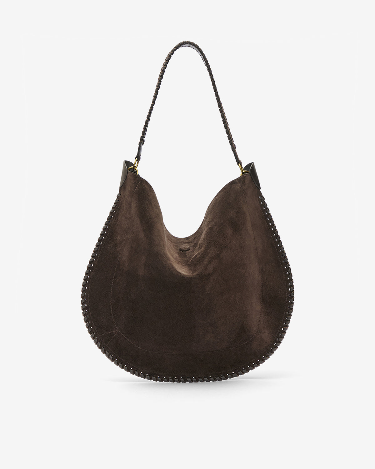 OSKAN HOBO SOFT SHOULDER BAG Woman Coffee | ISABEL MARANT Official