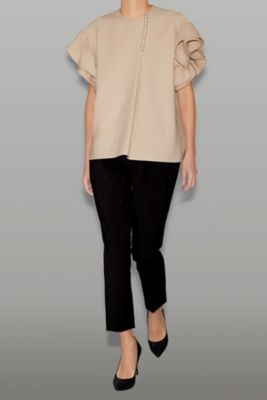 ギャザースリーブパールブラウス YCB－425－502 | YOKO CHAN