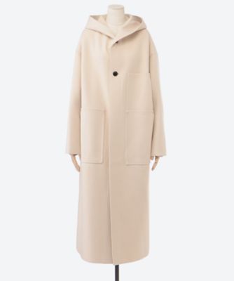 MELTON HOODED WORK COAT 17483 | HYKE