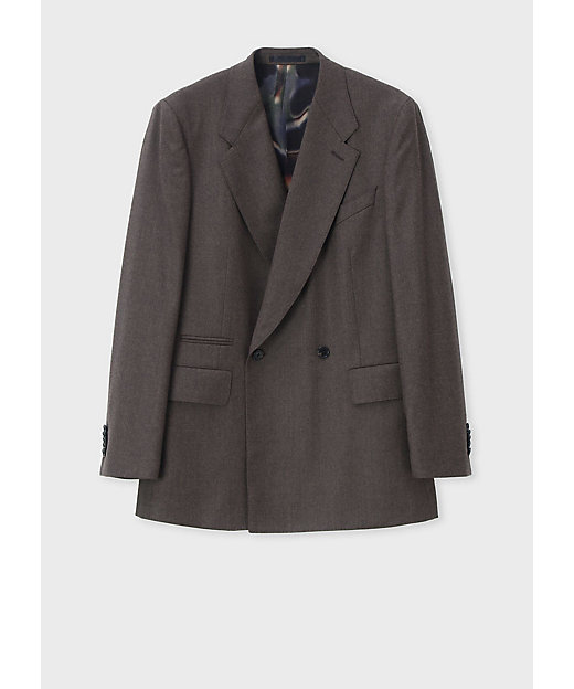 ウールカシミヤフランネル ダブルブレストジャケット