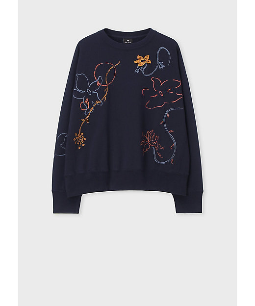 ウィメンズ フラワー ステッチ スウェット（255450J349