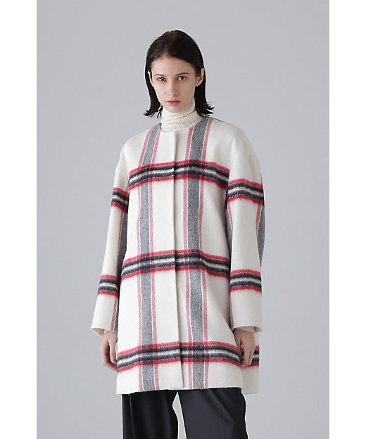 ADORE アドーア アルパカ シャギー チェック ニット ブラウス ADORE