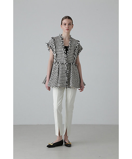 ◇コットンチェックツィードジレ（5315150201） | ADORE