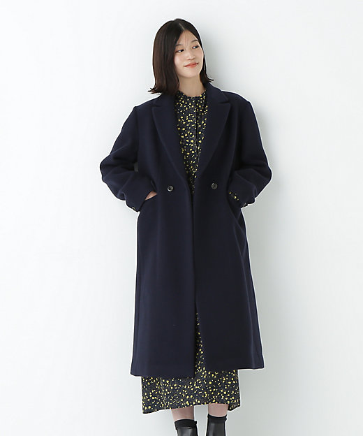 ウールモッサダブルチェスターコート（0775251105） | human