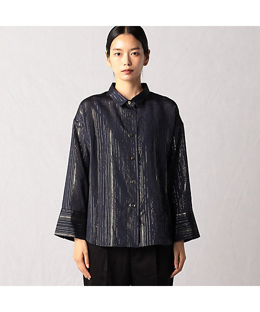 ラメストライプ シャツ（0802HE01） | ARTISAN (Women