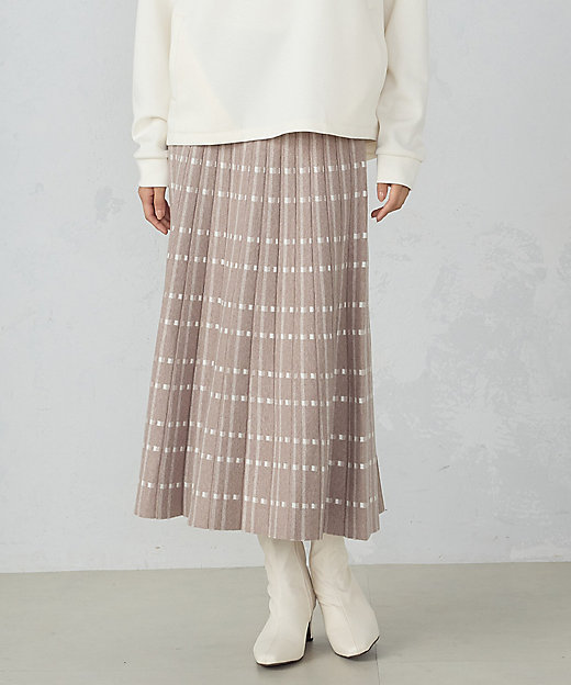 BEAMS GOLF チェック柄 セーター・スカートセットアップ BEAMS GOLF