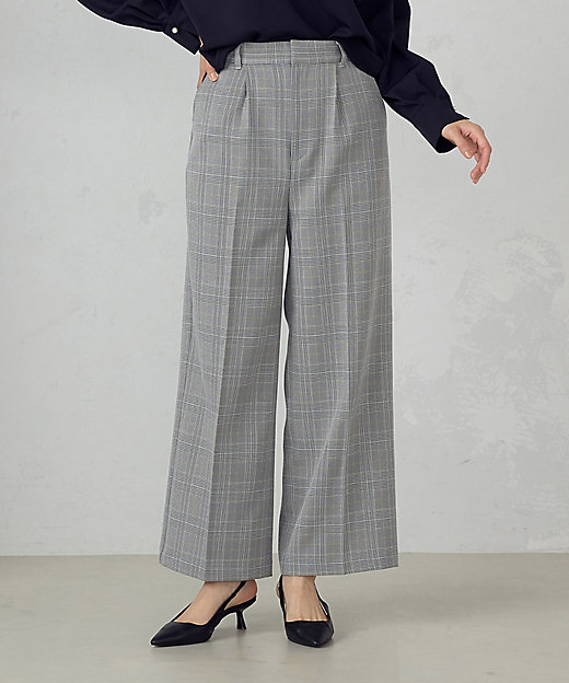 グレンチェック ワイドパンツ（3852PK51） | COMME CA ISM