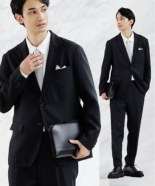 マシンウォッシャブル】ウールライクスーツ／上下2点セット