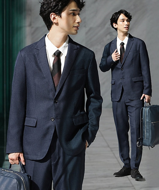 マシンウォッシャブル】ウールライクスーツ／上下2点セット