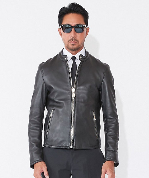 干場義雅×DRESSTERIOR】レザーライダースジャケット