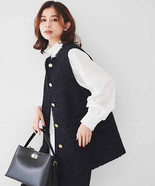 ファンシーツイードジレ（2002404772） | UNTITLED (Women