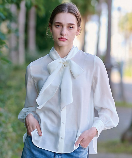 オケージョン2WAYボウタイブラウス（2002409651