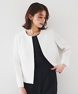 ホワイト系 レディースのノーカラージャケット | 三越伊勢丹オンライン