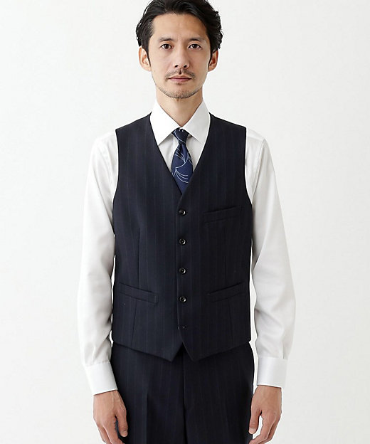 THE FLAGSHIP】矢絣 ストライプ べスト