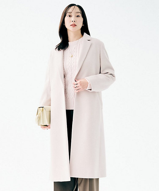 スタイリッシュ／オンオフ兼用】ウールチェスターコート